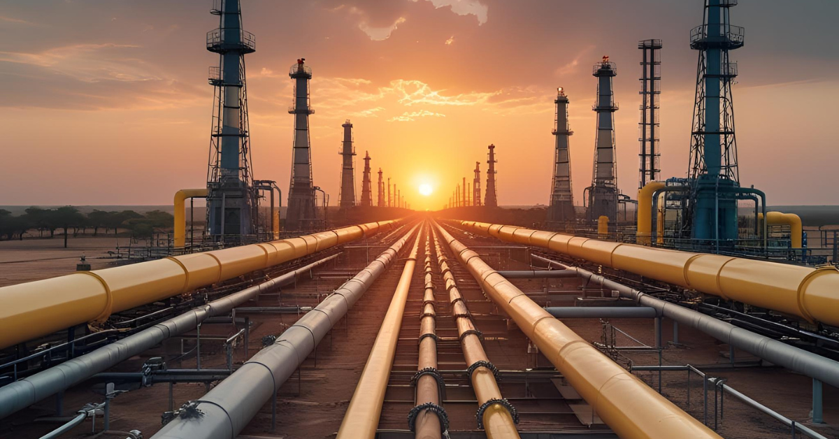 Natural gas pipeline infrastructure supporting energy security and industrial growth in Southern Africa.